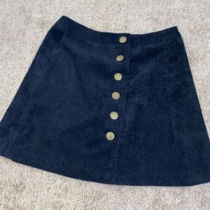 Black corduroy skirt